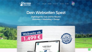 Criação de website Servus Digital